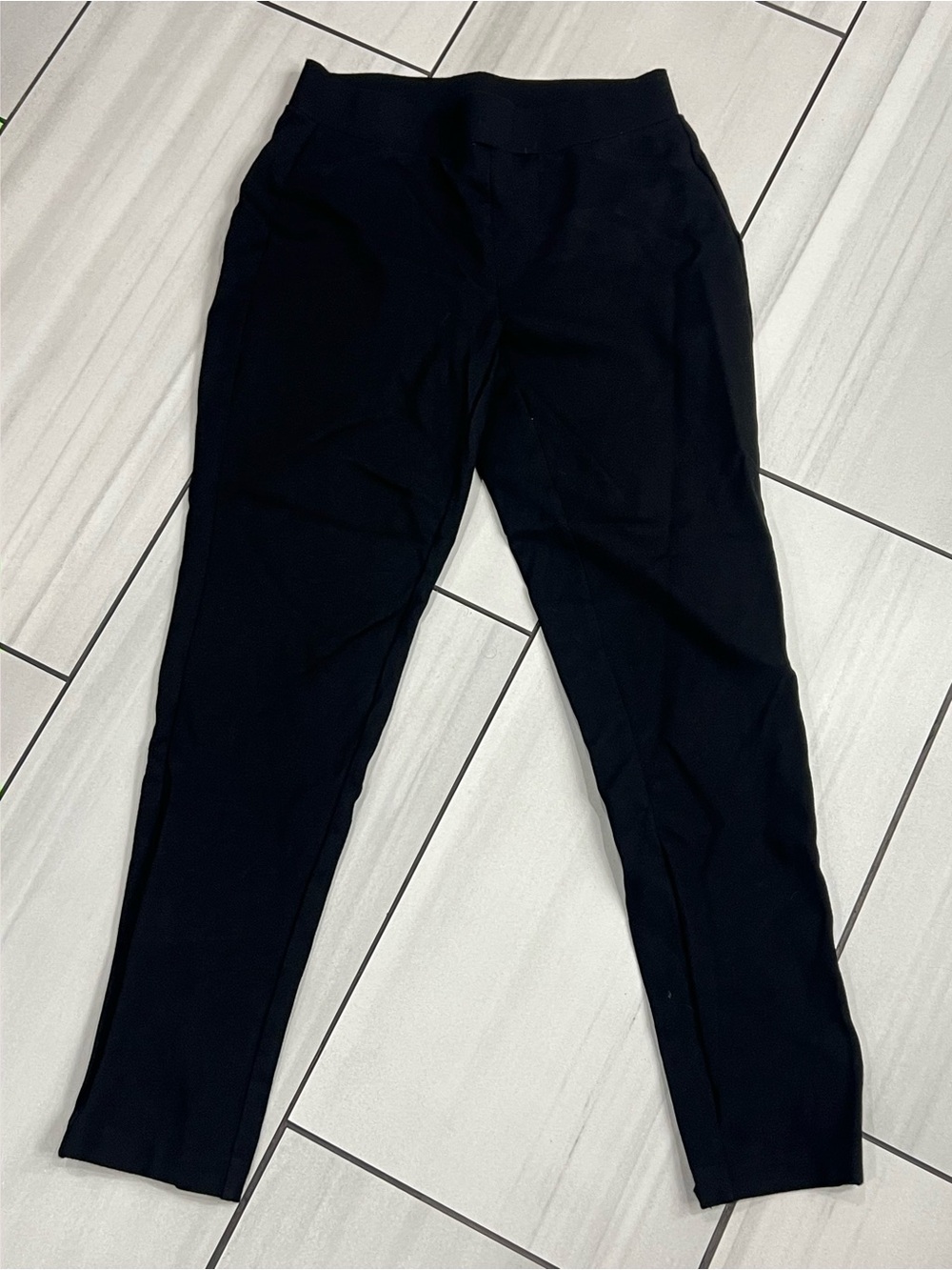 Michael Kors Women's Basics Stretch Pull-On Hi Rise Skinny Black Pants Size S